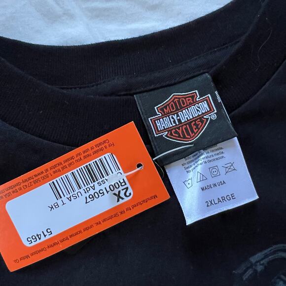 NWT Put Your Ahh On Some Class Harley Davidson Black T-Shirt 25.5x31” - Picture 5 of 7